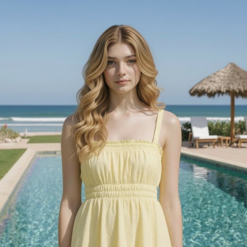 Cheveux longs et ondulés