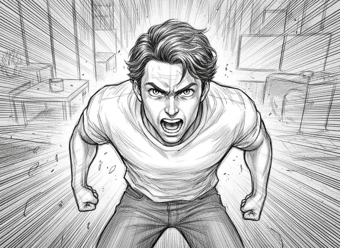 Manga-Skizze