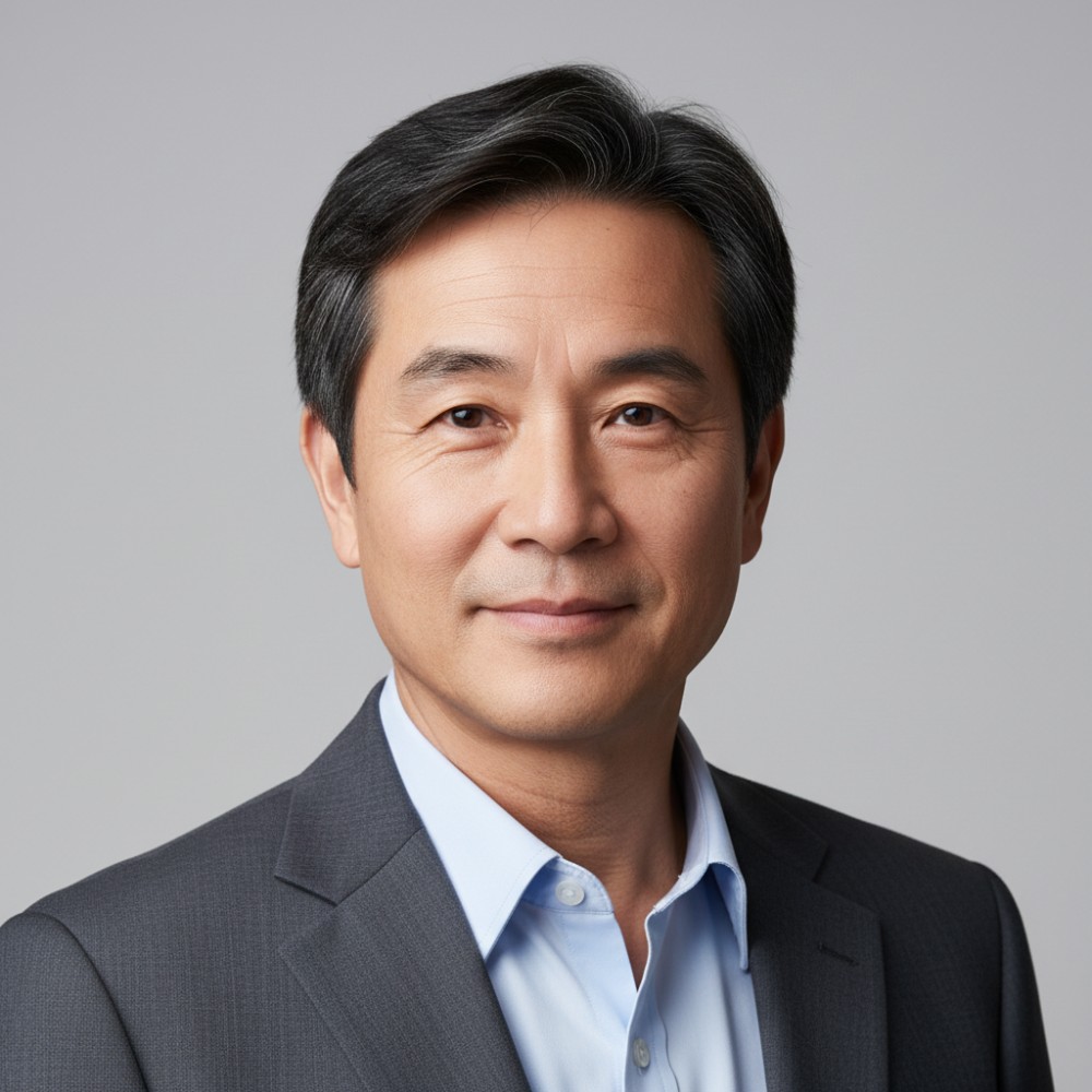 Middle aged asian male