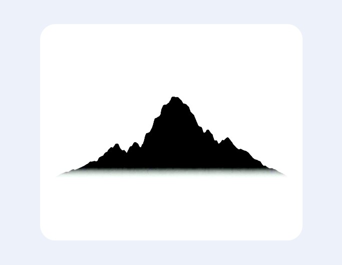 山のシルエット