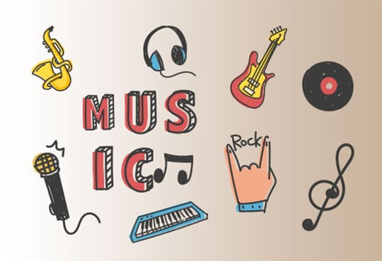 Music clipart on Fotor