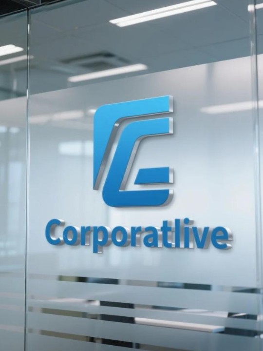 Office Glass Logo Mockup