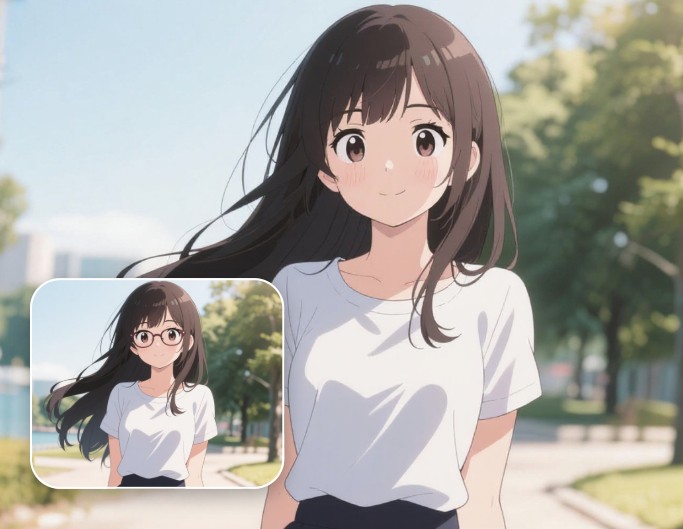Remove Glasses from Anime Characters