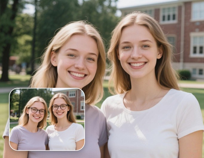 Remove Glasses from Group Photos