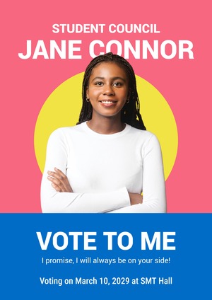 Conception d'Affiche pour les Élections Scolaires