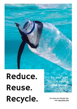Conception d'Affiche d'École sur le Recyclage