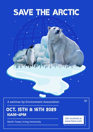Conception d'Affiche d'École sur la Protection de la Terre