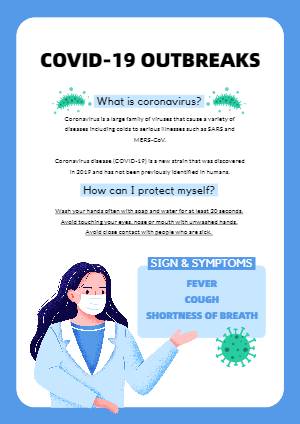 Conception d'Affiche sur la Prévention de Coronavirus