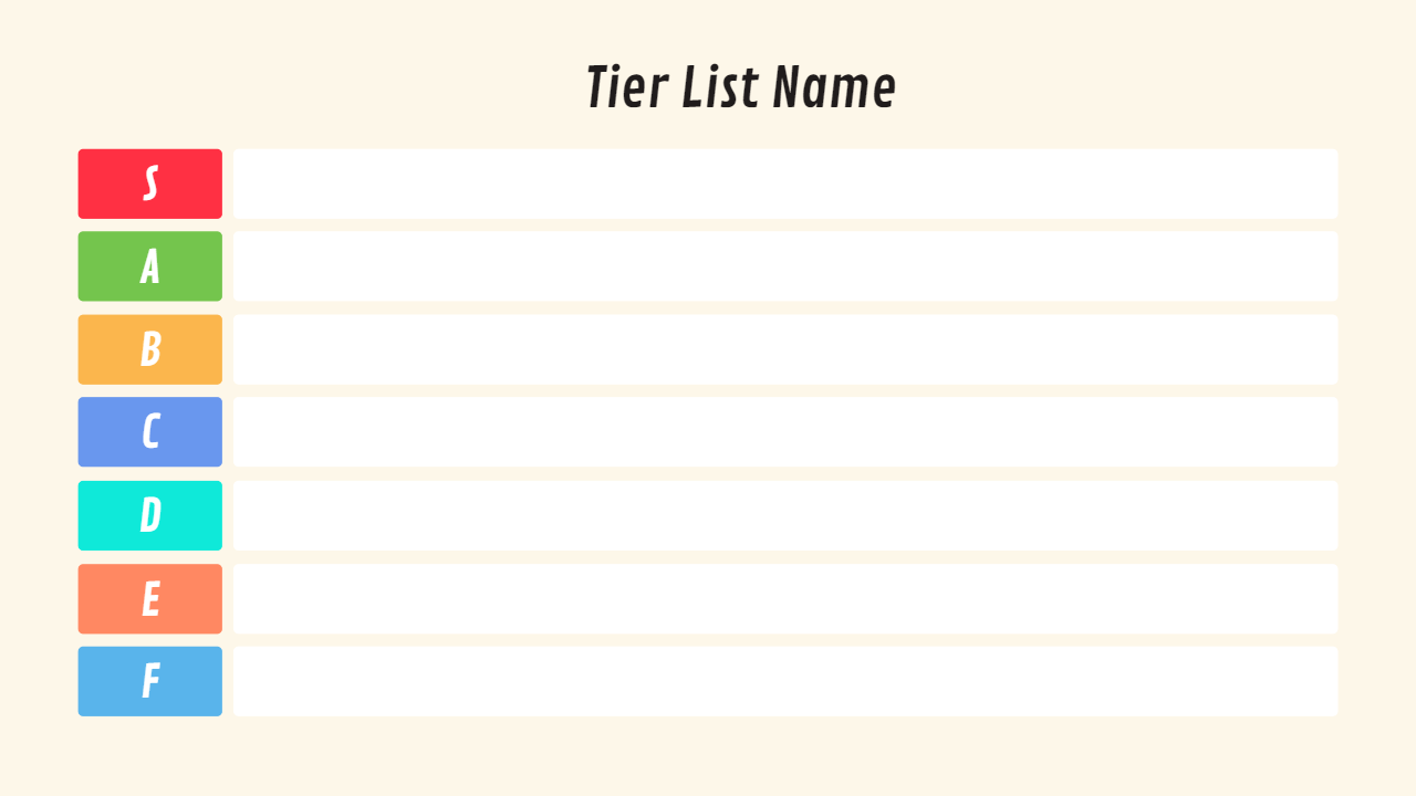 Light color tier list