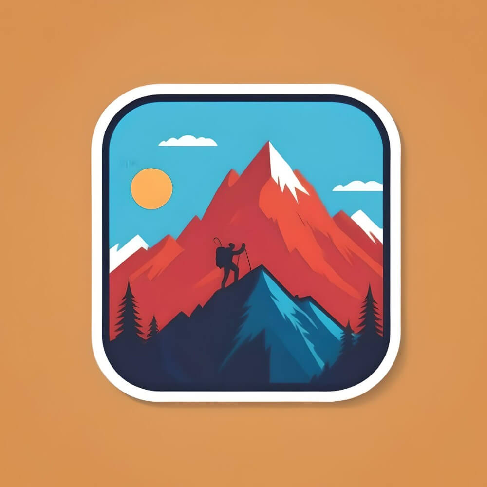 Square sticker