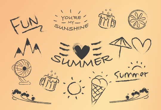 Summer clipart on Fotor