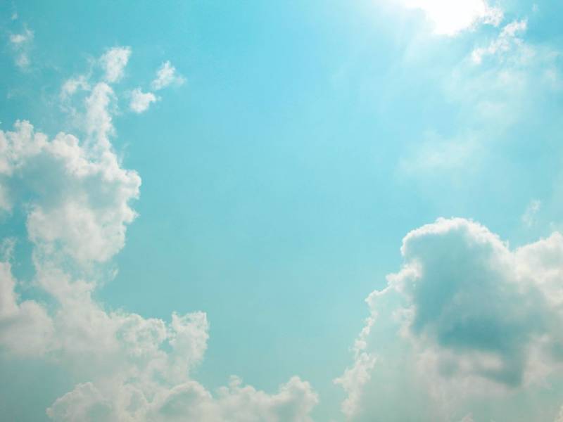 晴れた空