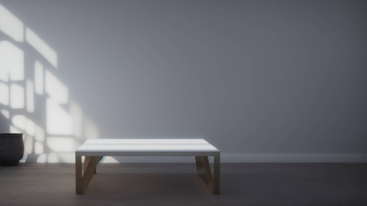 白いミニマリストの部屋の背景画像