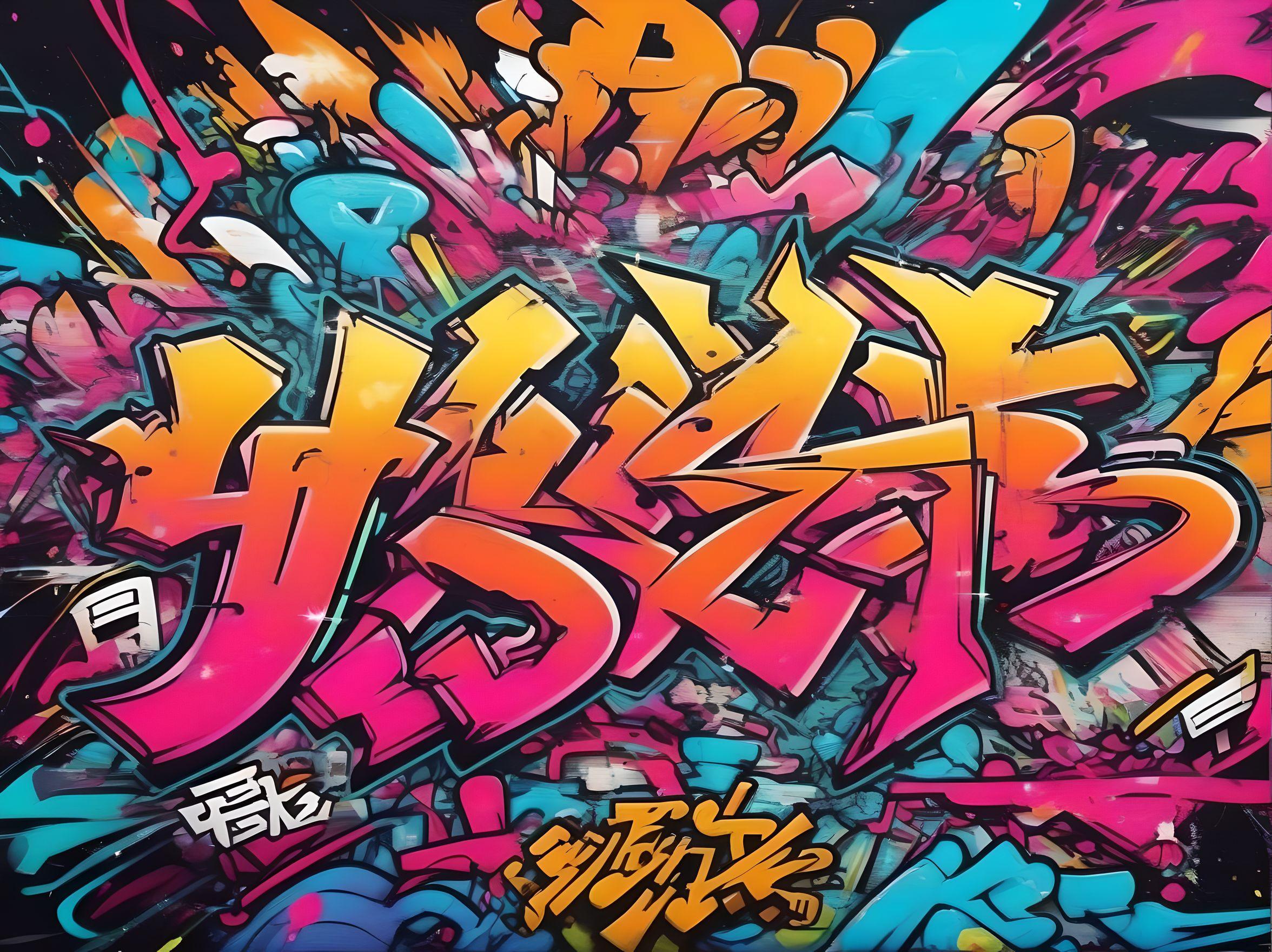 Wildstyle graffiti letters