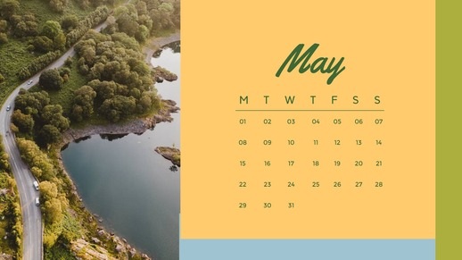 Calendrier annuel de paysage