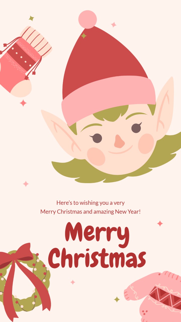 Fond d'écran de personnage chibi sur le thème de Noël