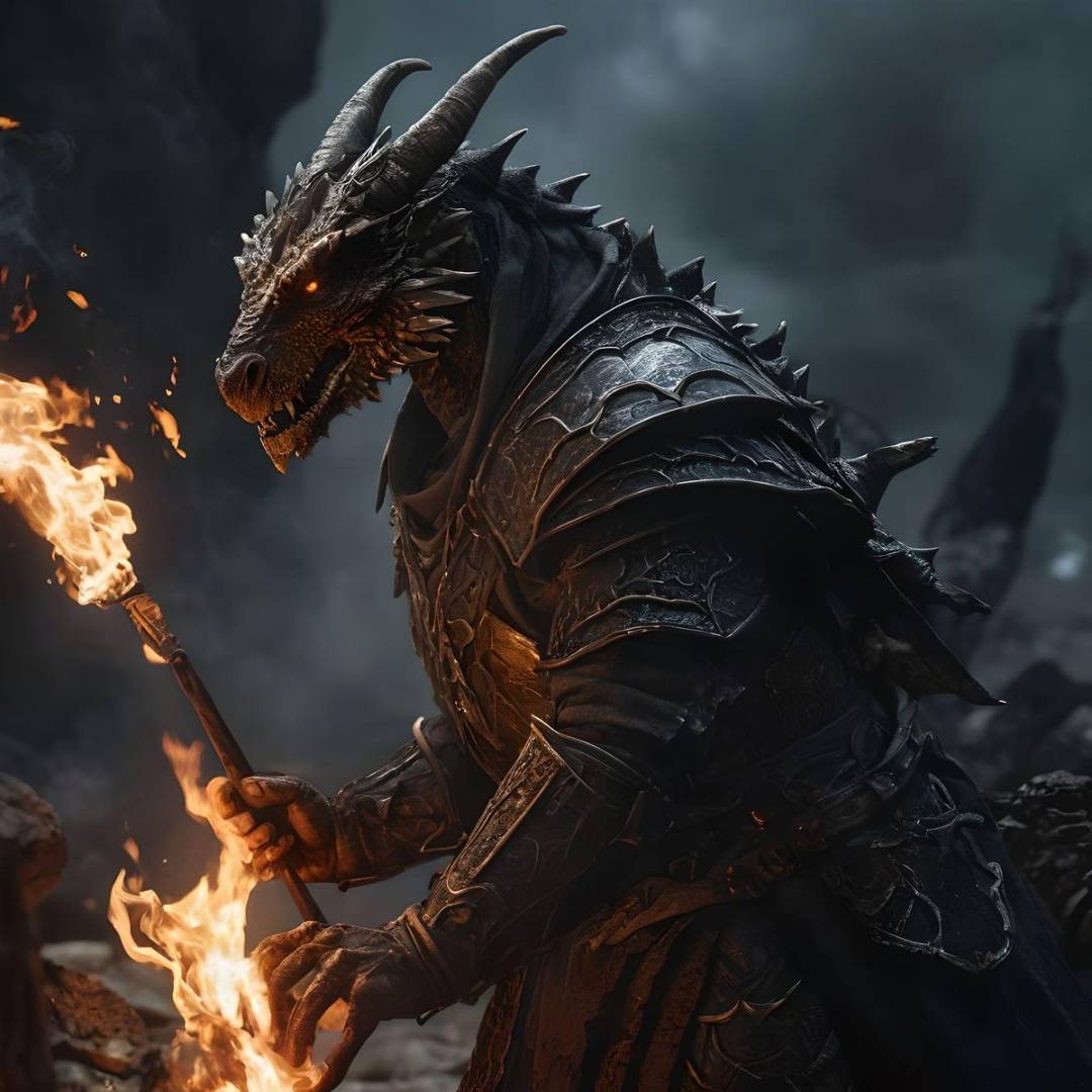 A dragonborn sorcerer