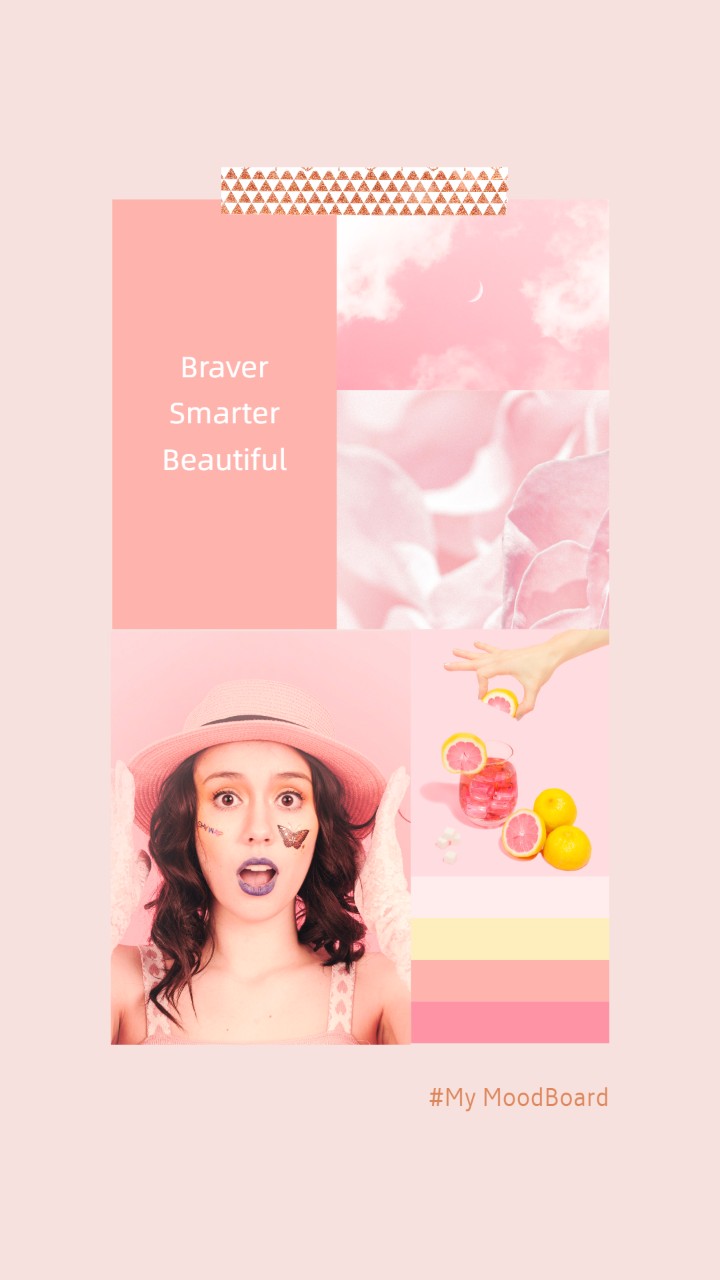 Fond d'écran esthétique rose pastel