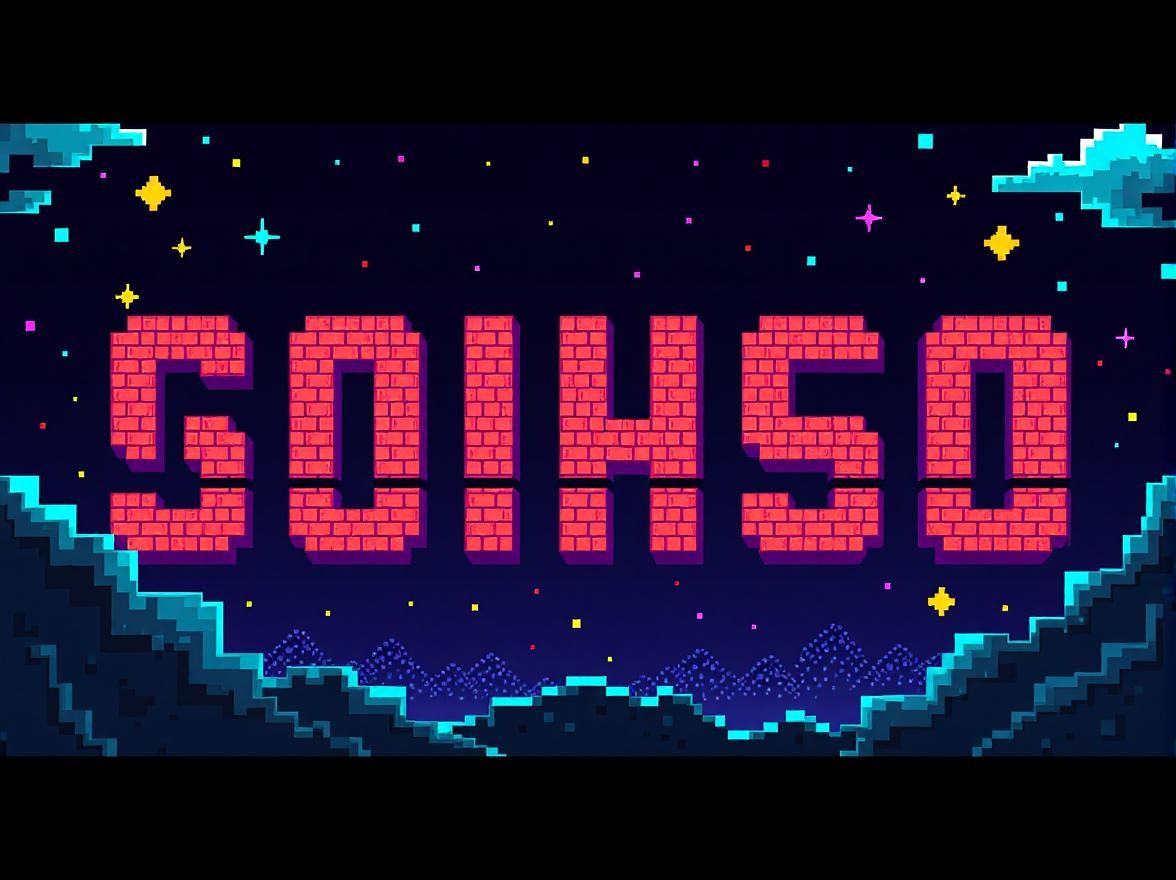 レトロゲームを思わせる可愛い文字