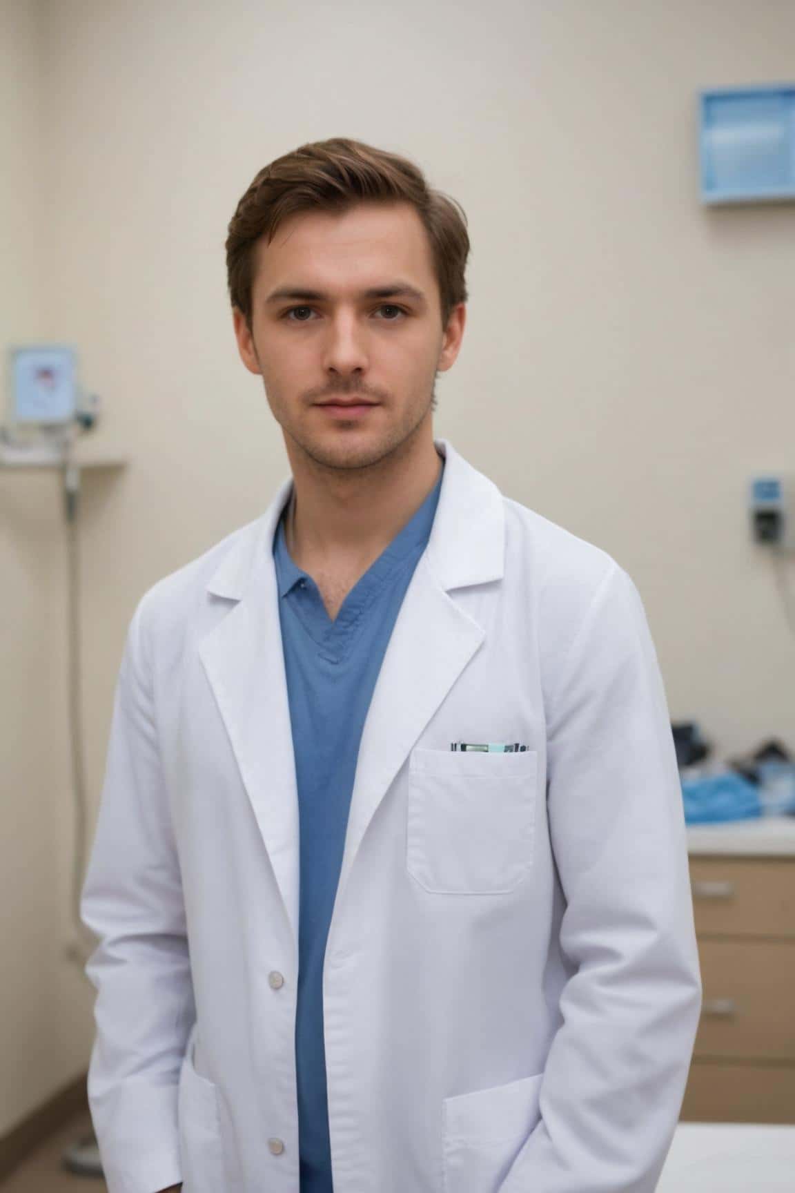Retrato generado por IA para un médico