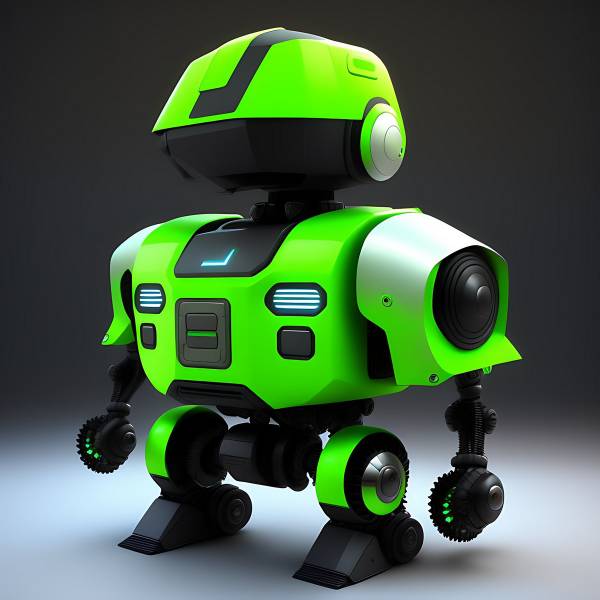 An ai generated robot made by ai 3d image creator