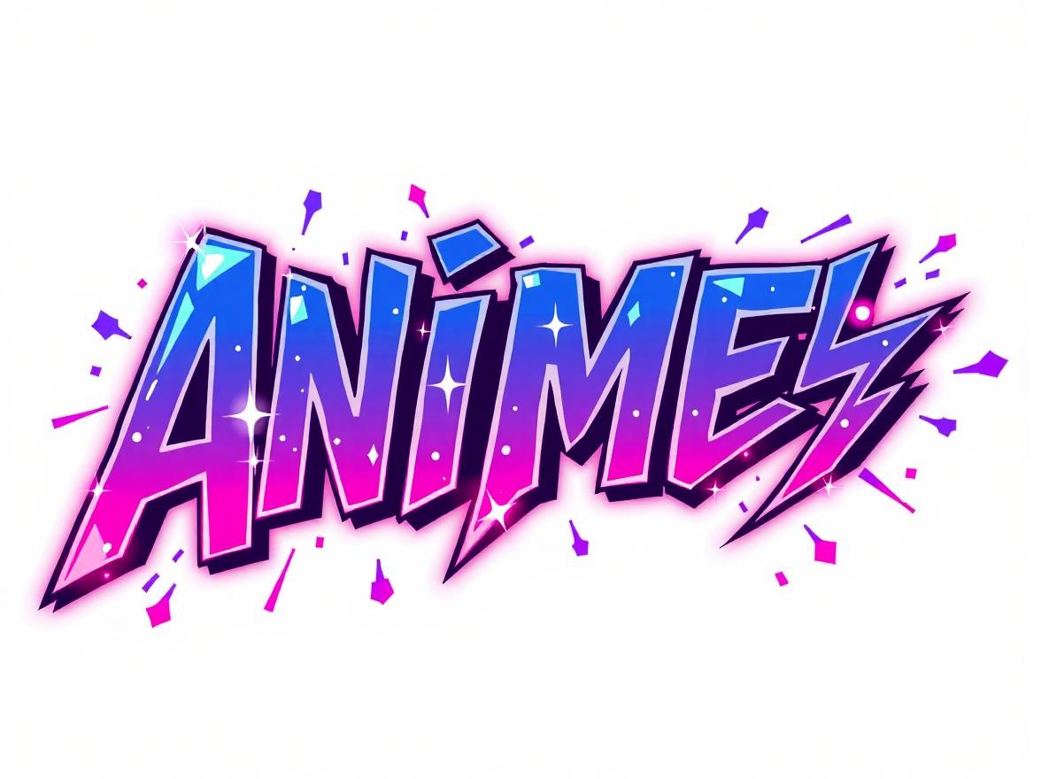 アニメのタイトル風の可愛い飾り文字