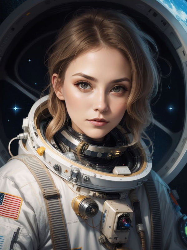 Astronaut Female Portrait
