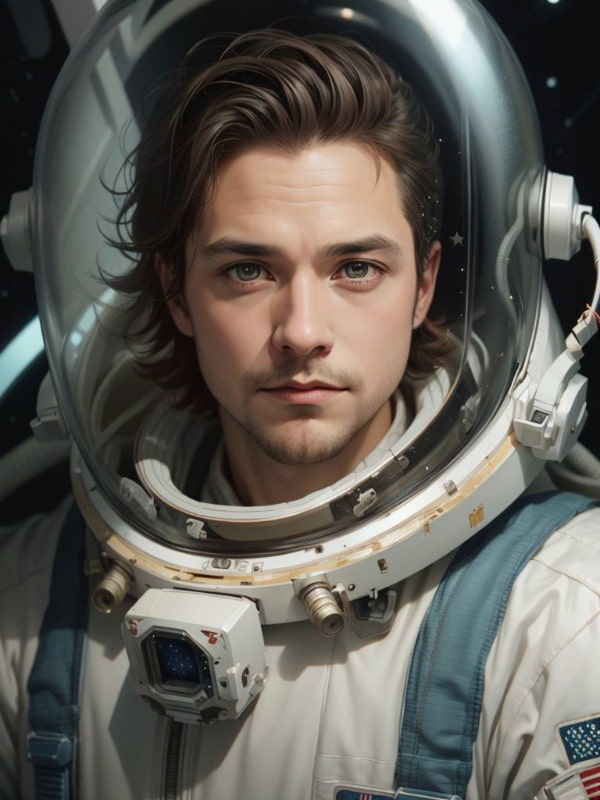 Astronaut Male Portrait