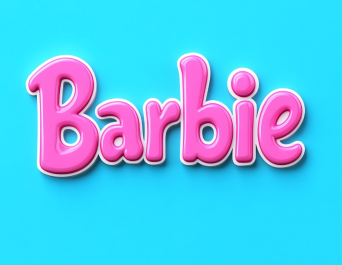 Style du texte 3D Barbie
