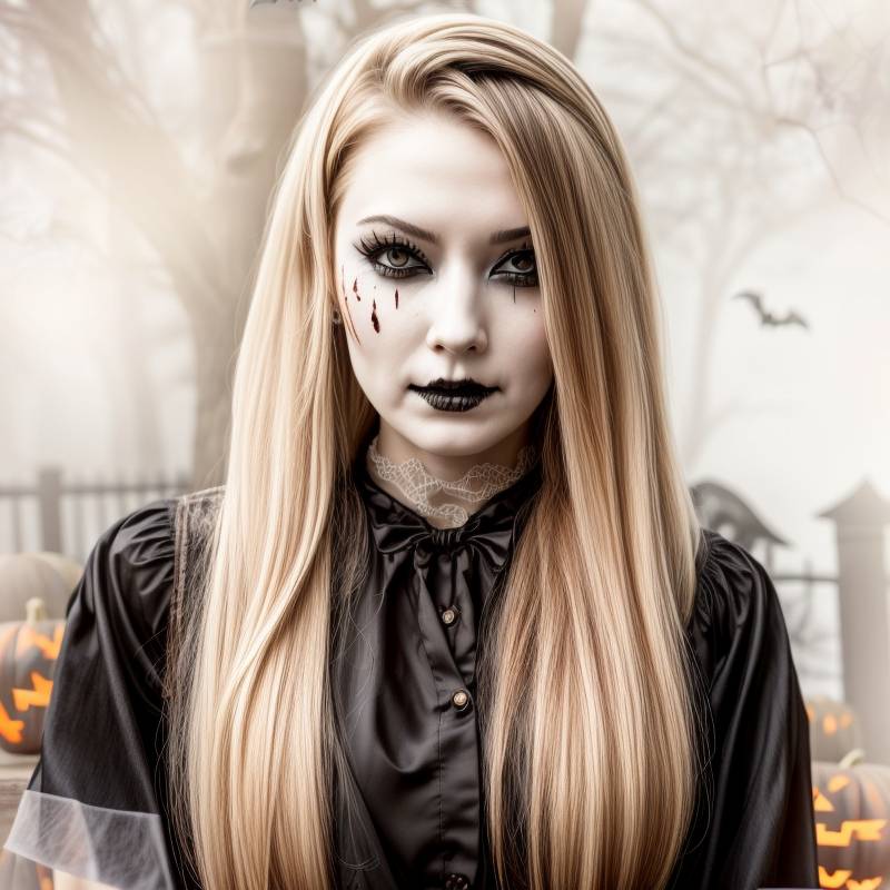 portrait femme avec filtre vampire