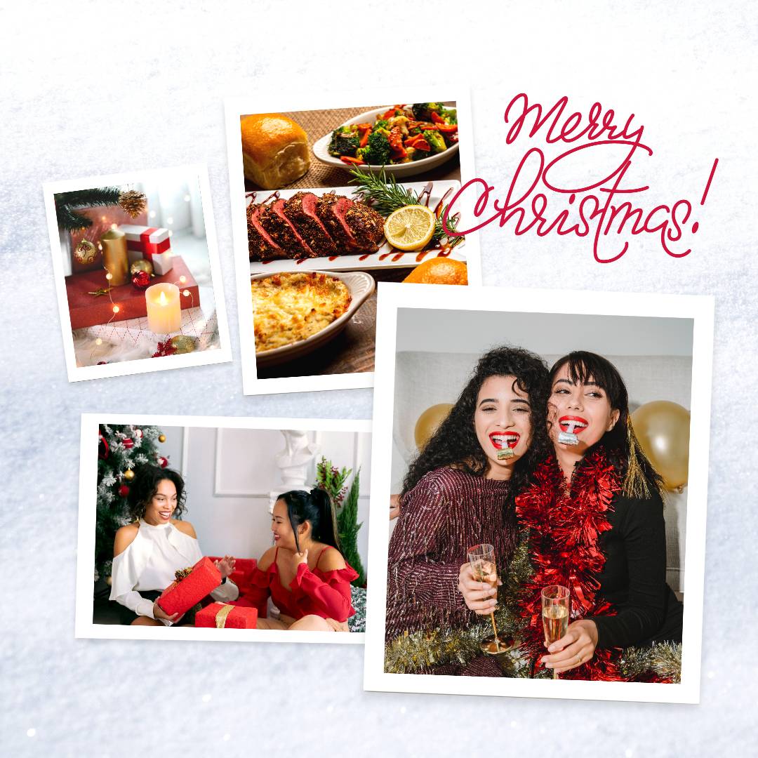 Fotor instagram post christmas photo grid template
