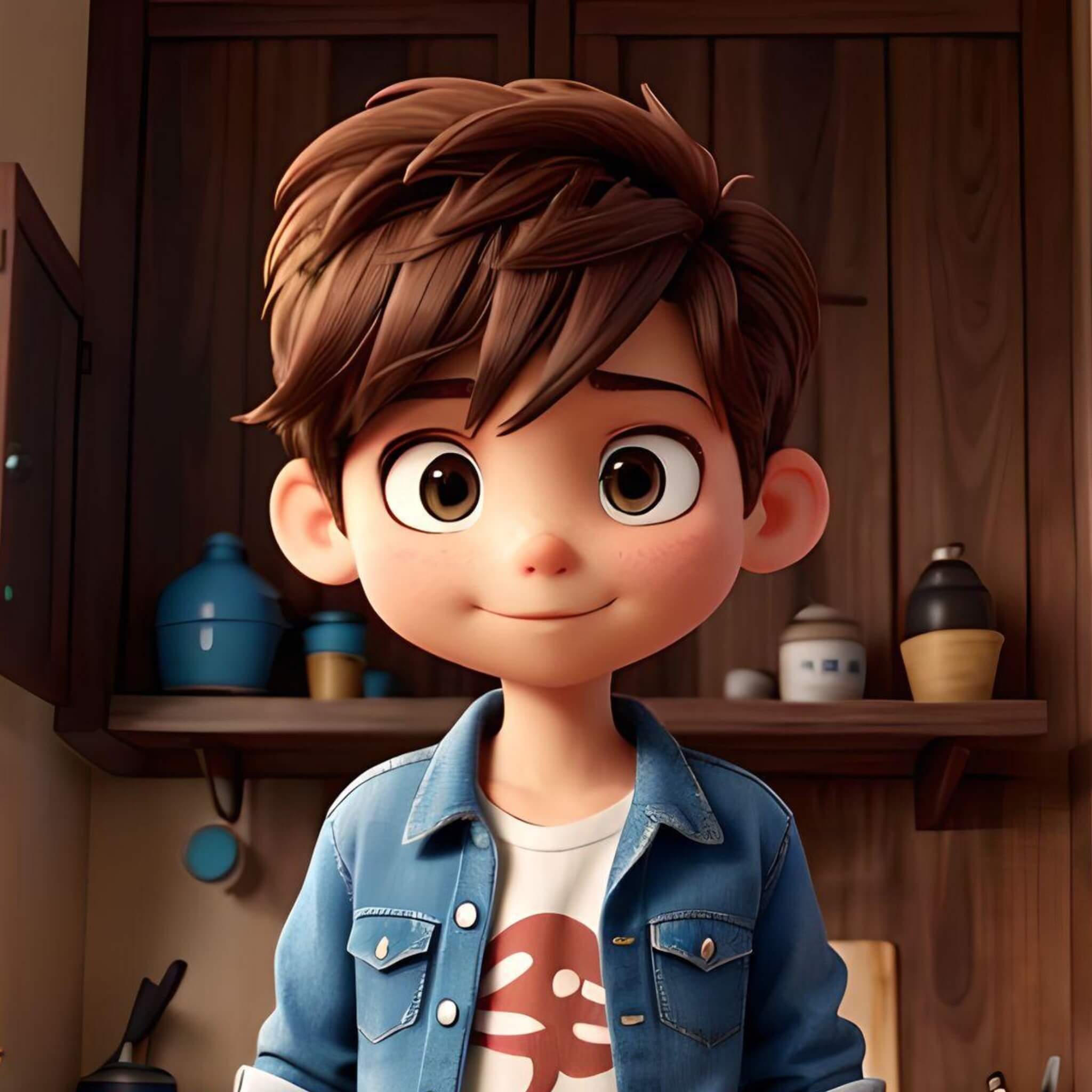 Generate a 3d style ai avatar of a boy in fotor