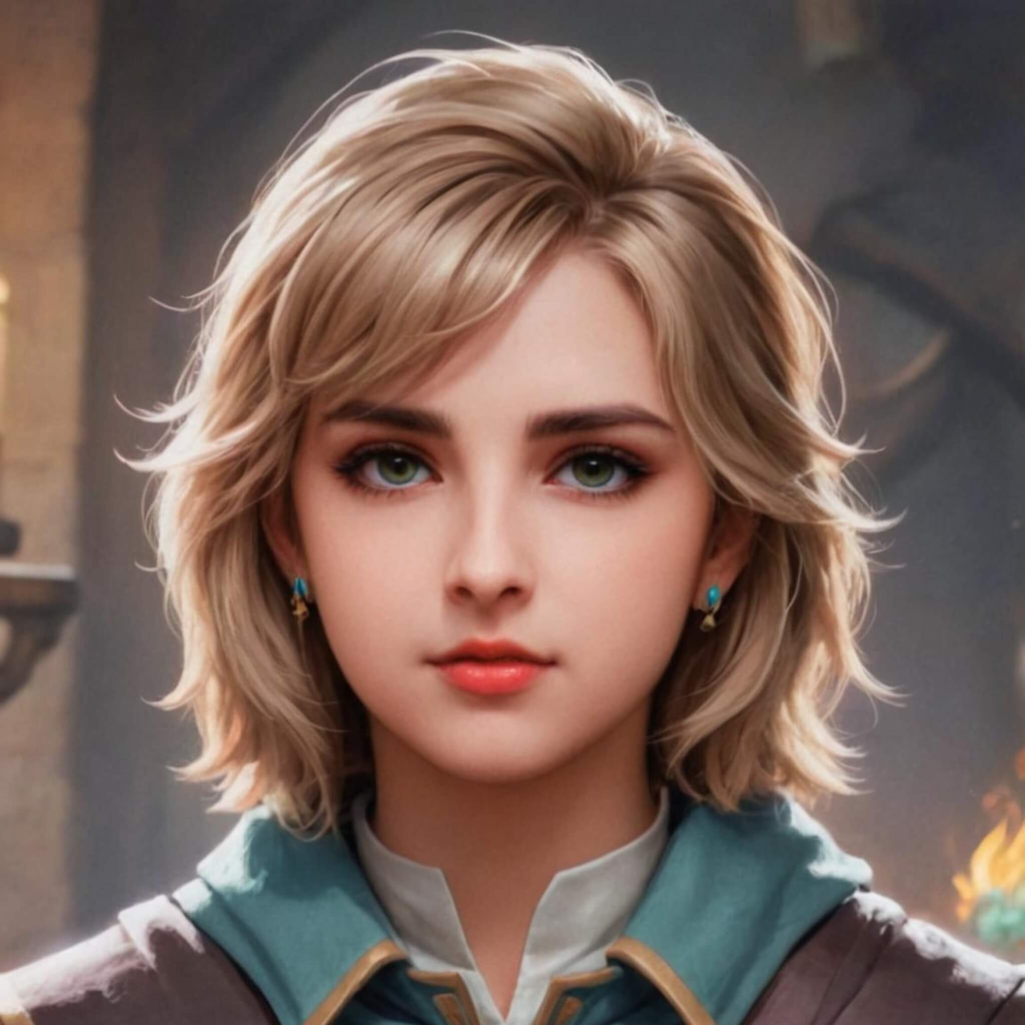 Generate a game style ai avatar of a female in fotor