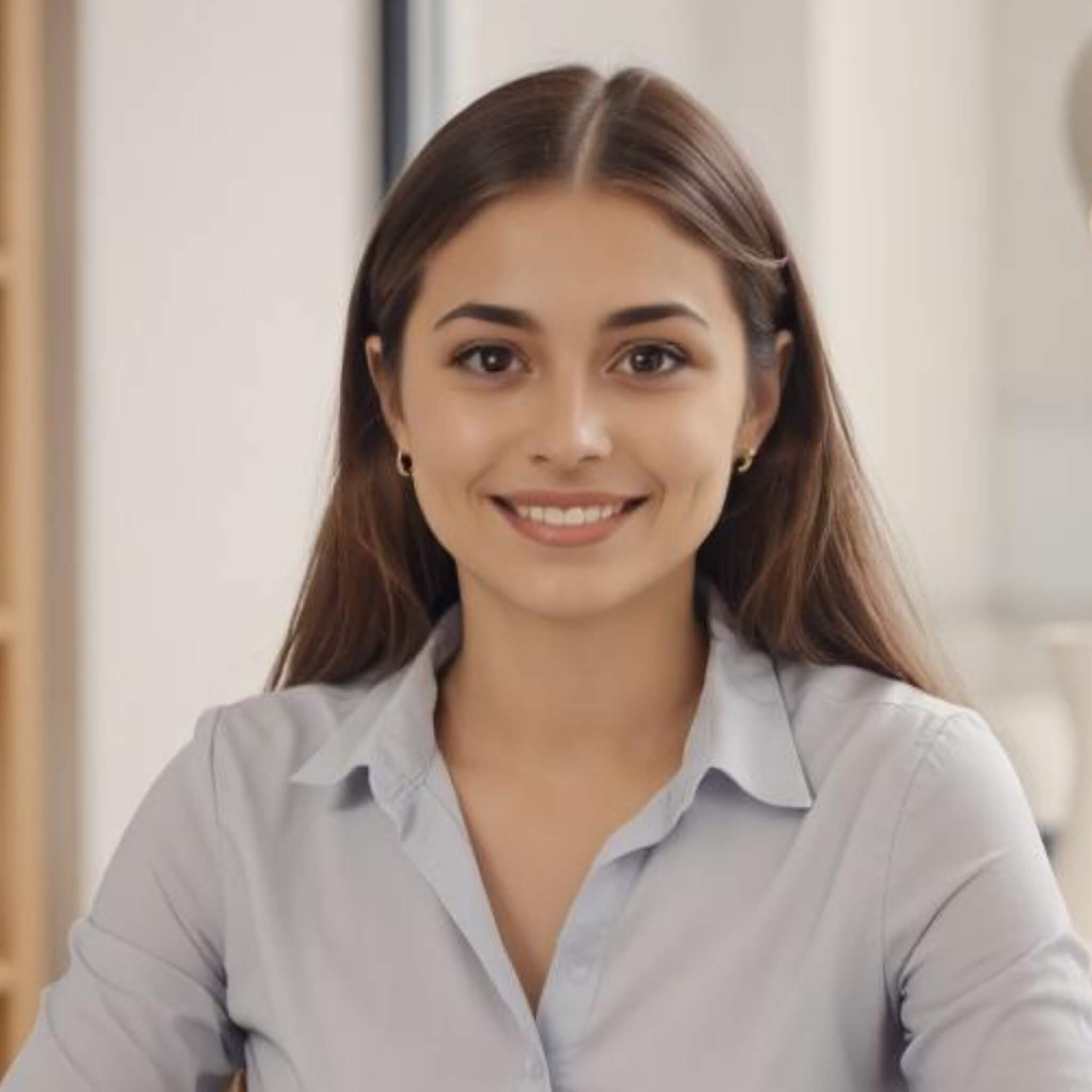 Generate a realistic ai avatar of a professional woman in fotor