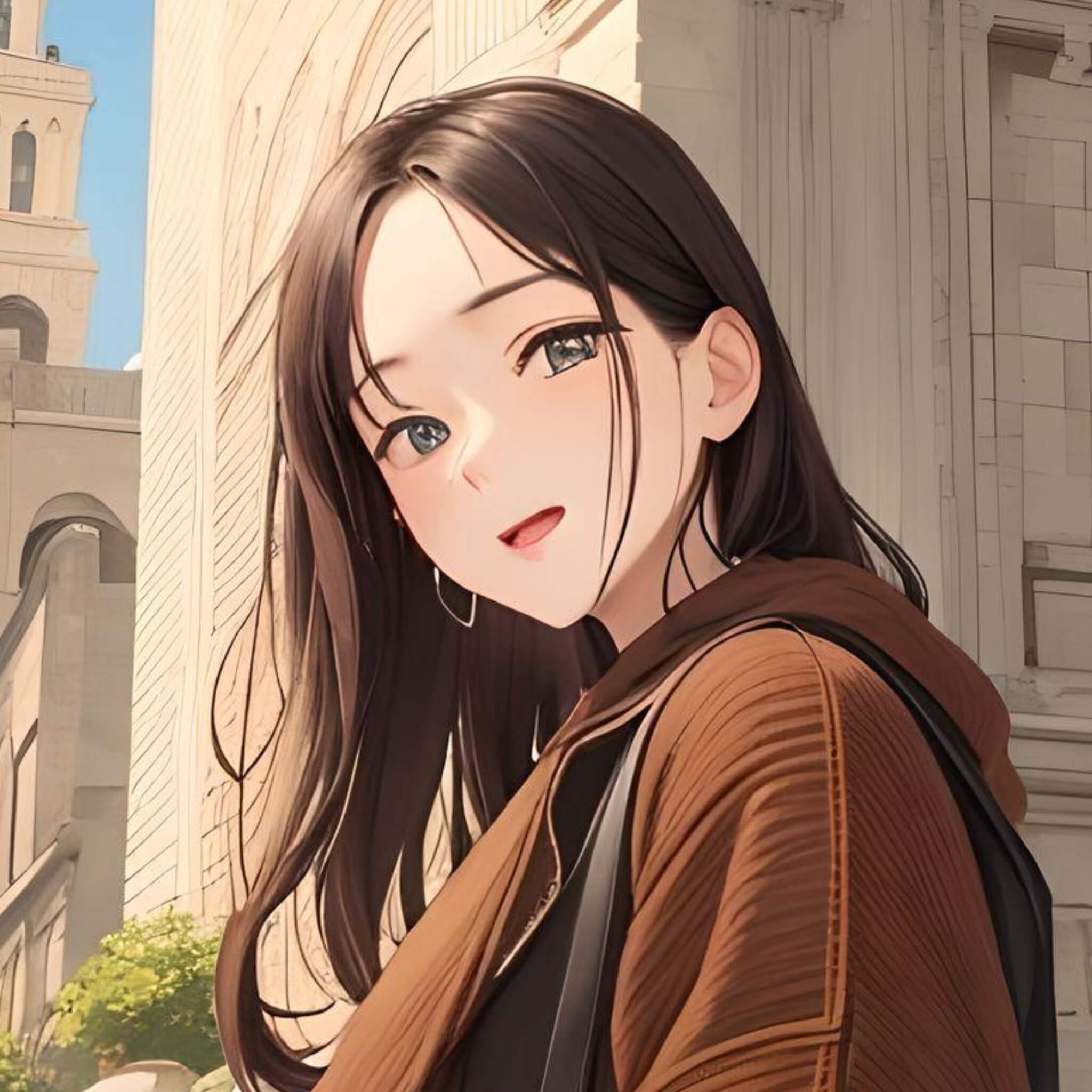Generate an ai avatar of a beautiful female in an animated style in fotor