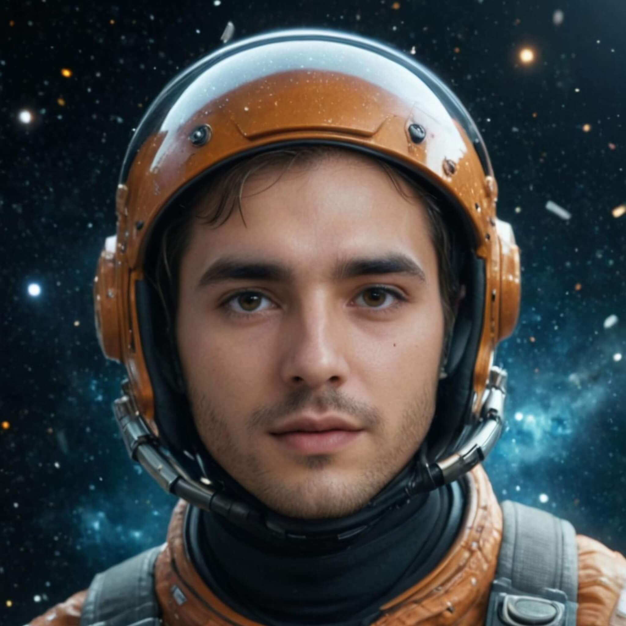 Generate an ai avatar of a male astronaut in fotor