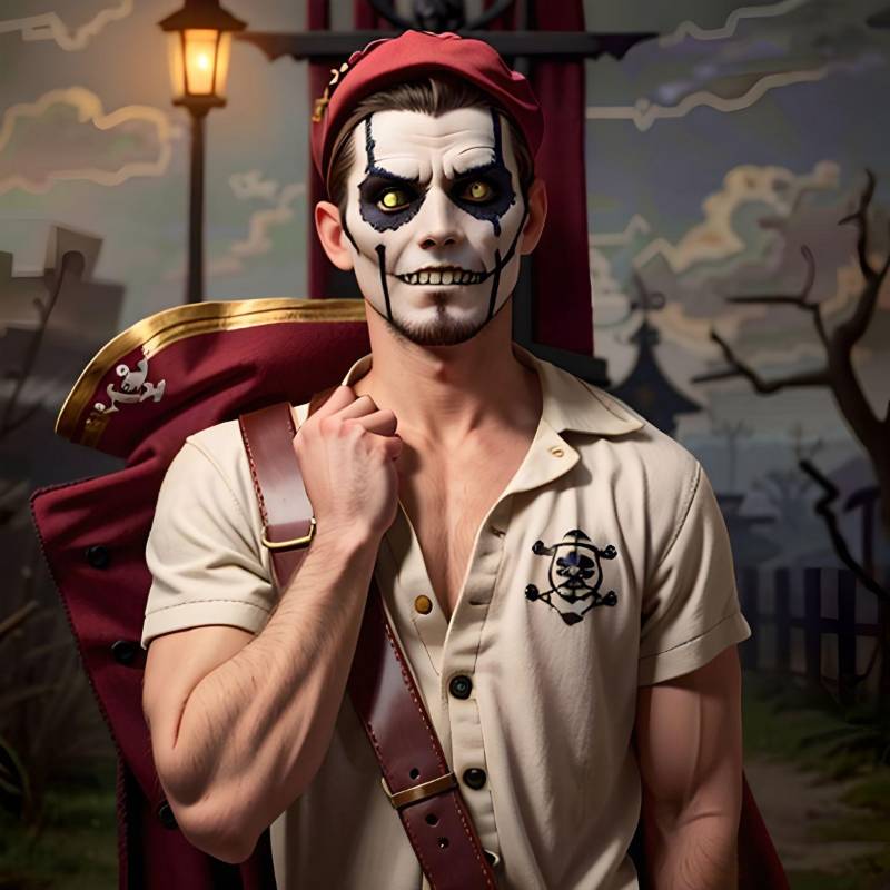 image homme avec filtre pirate