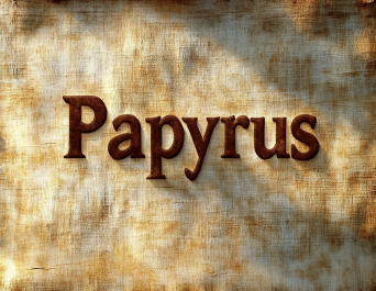Style du texte 3D Papyrus