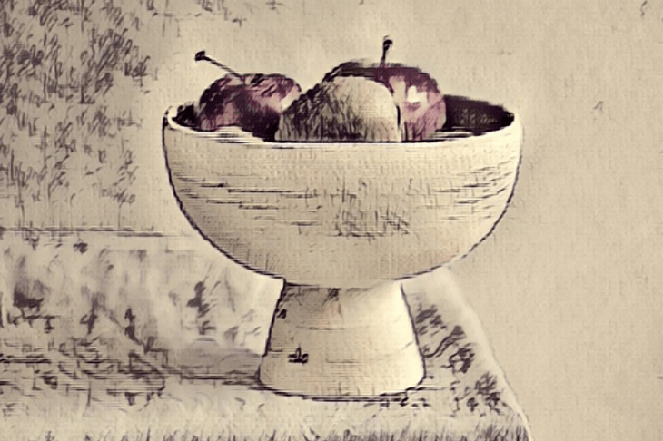 still life sketch drawing
