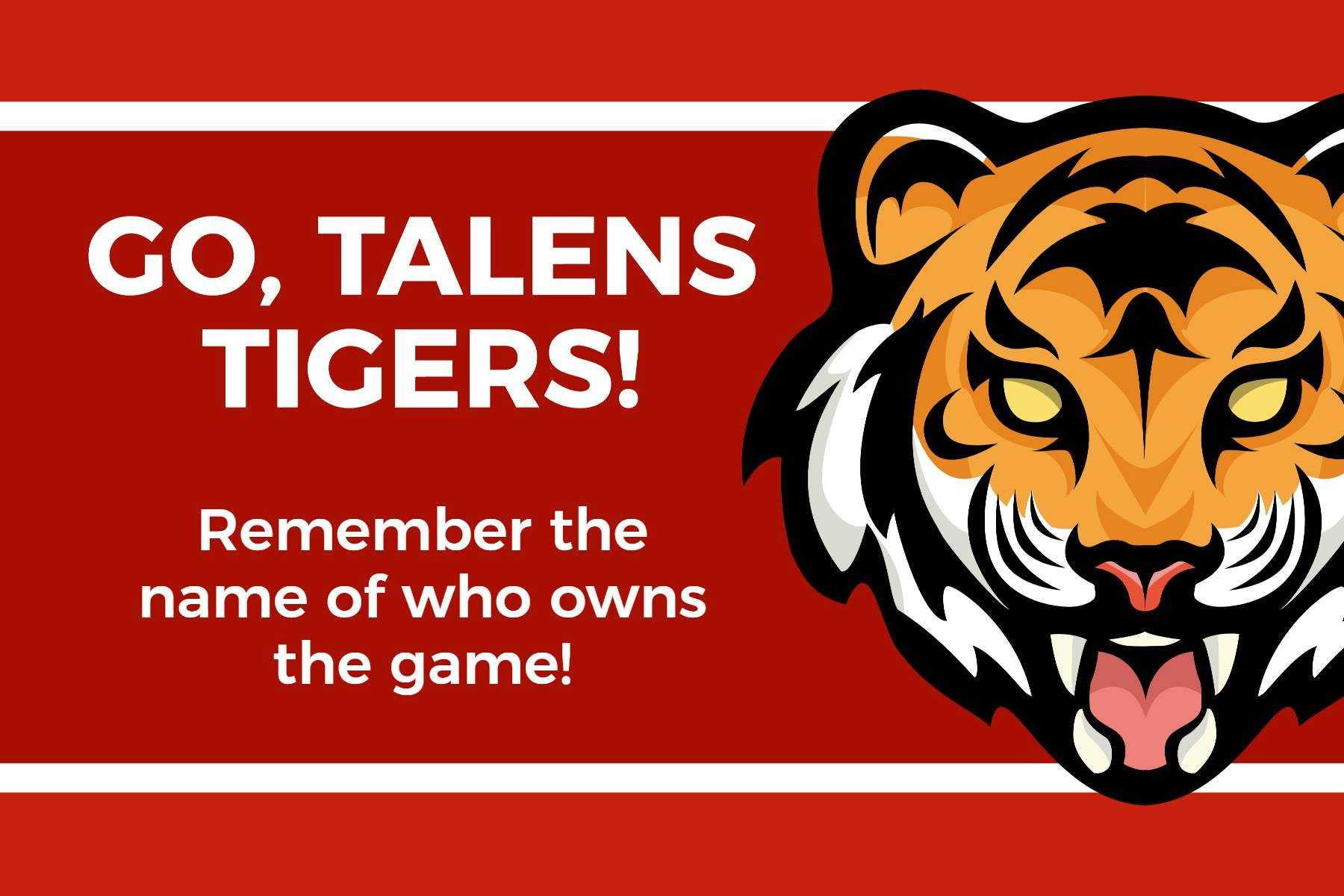 Tiger red flag