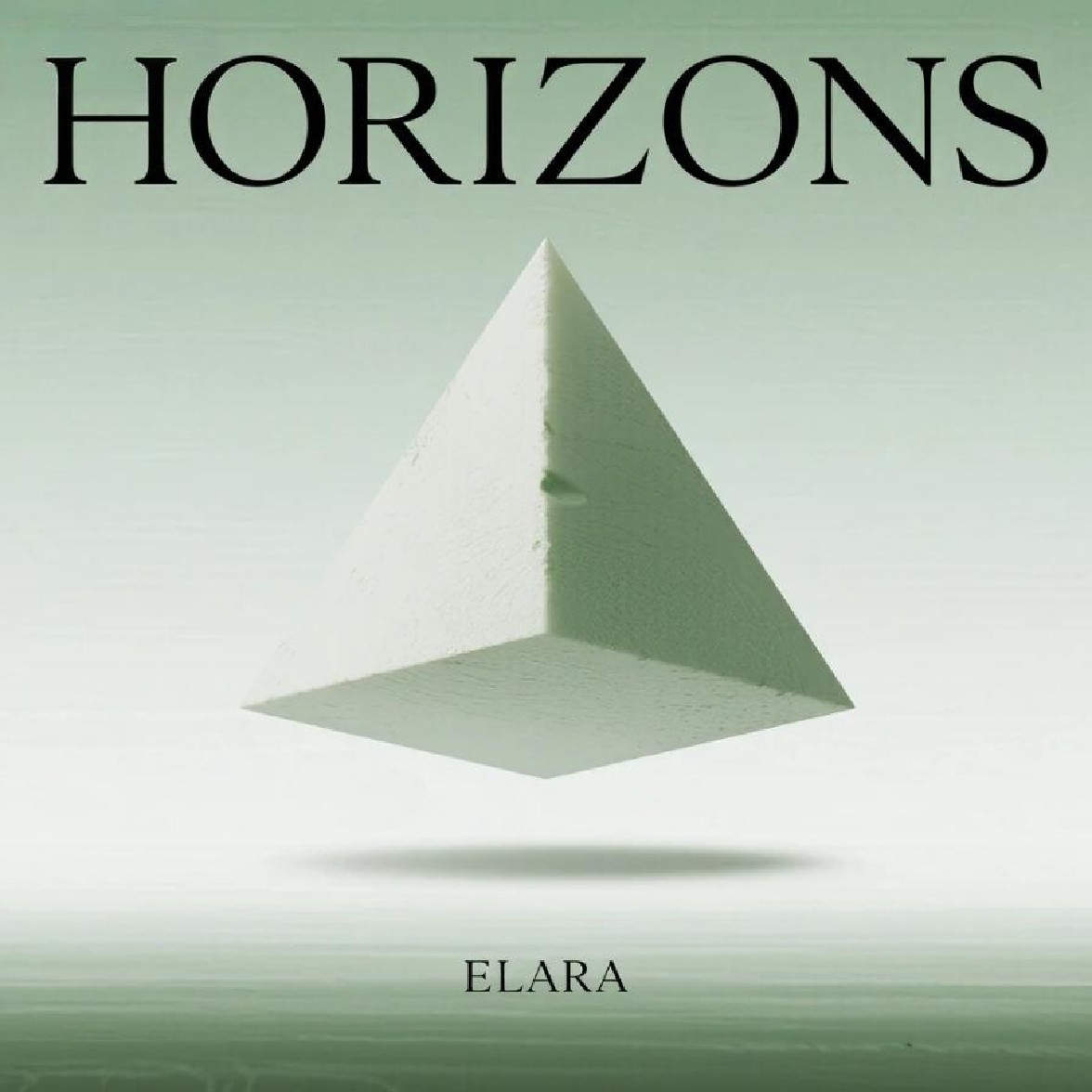 A minimalist album cover featuring a single and bold geometric shape