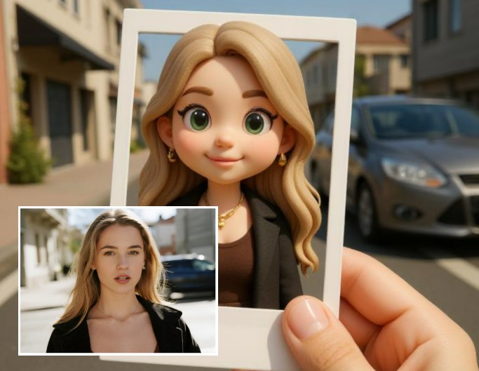 Efecto Polaroid de arcilla con IA