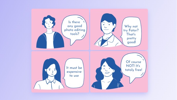 Add comic bubble to create comic strips