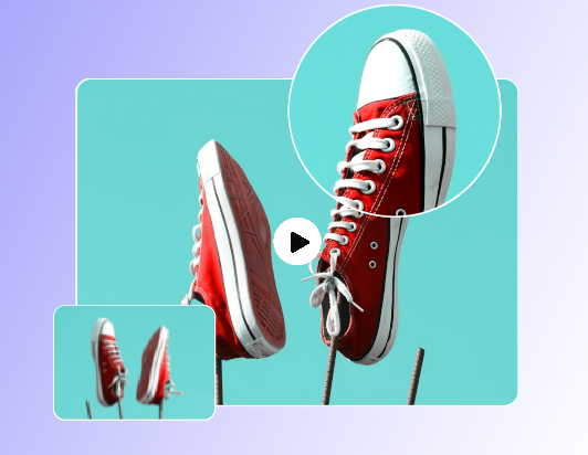 Improve low quality video into a high-quality video featuring a pair of shoe to boost brand