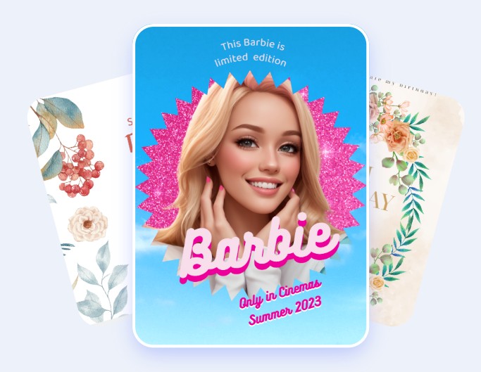 Create Barbie movie poster with barbie selfie generator