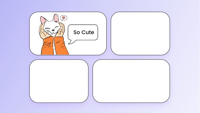Customizable comic strip templates on Fotor