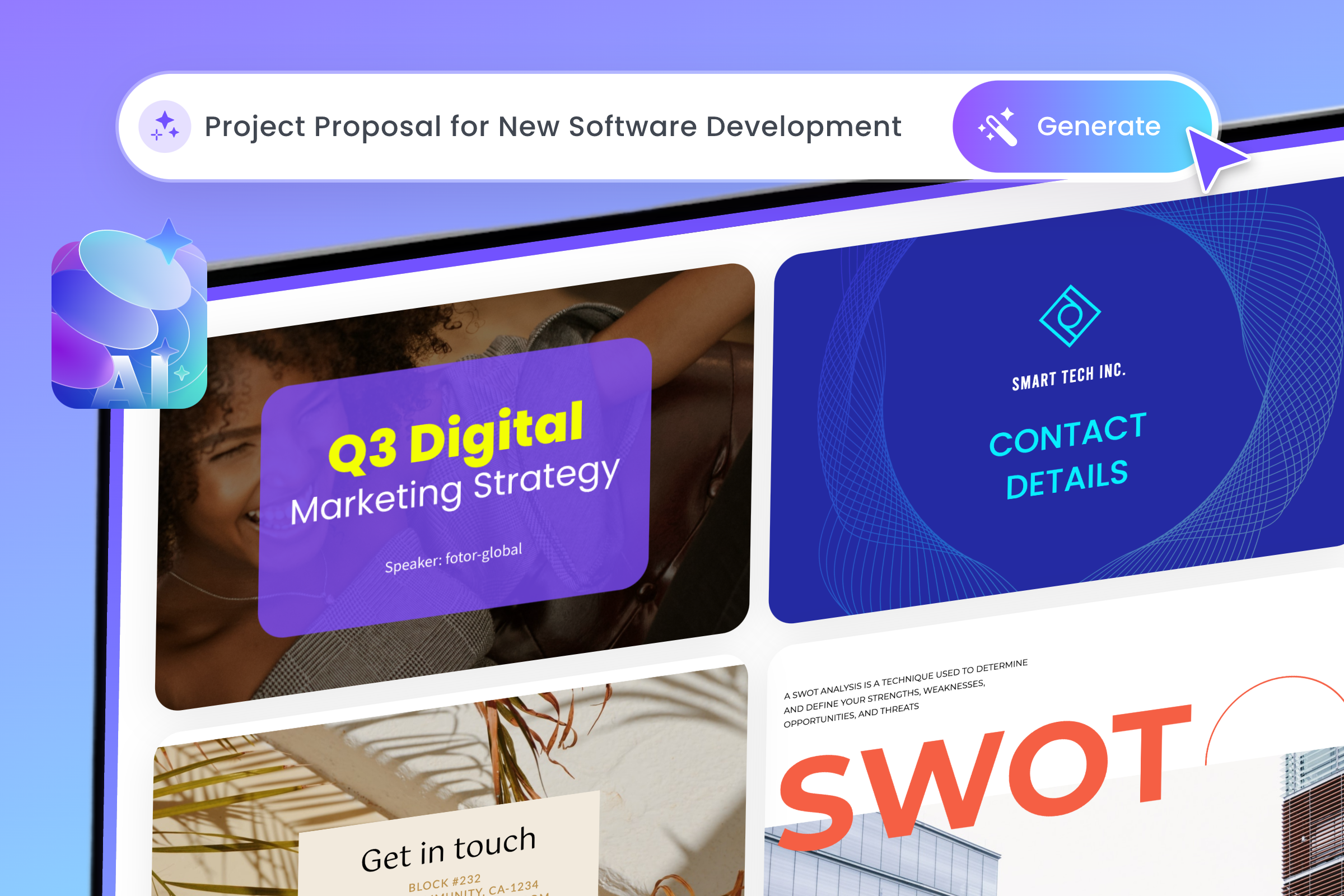 Fotor AI presentation maker