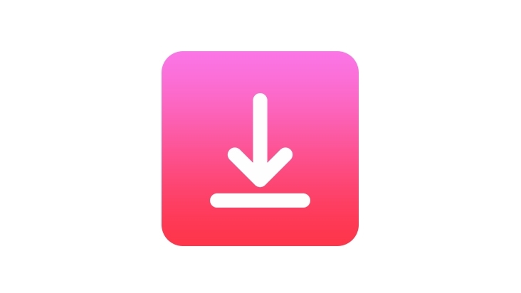 Icono de descarga en alta definición