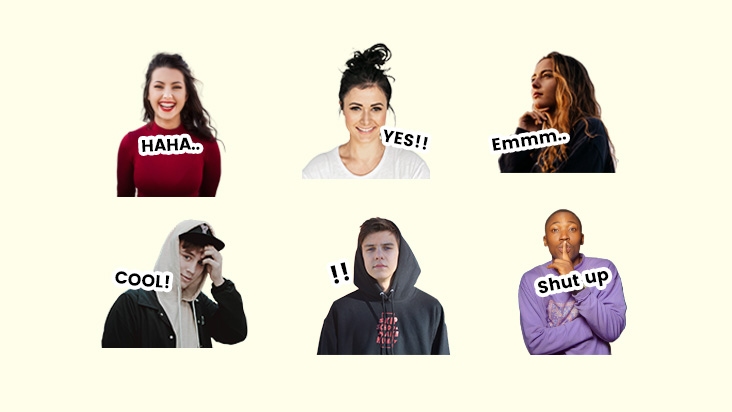 WhatsApp grup sohbetleri için komik stickerler yapma