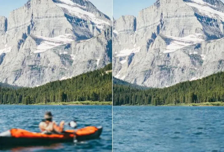 使用 Fotor AI 背景人物去除器從風景照片中移除人物